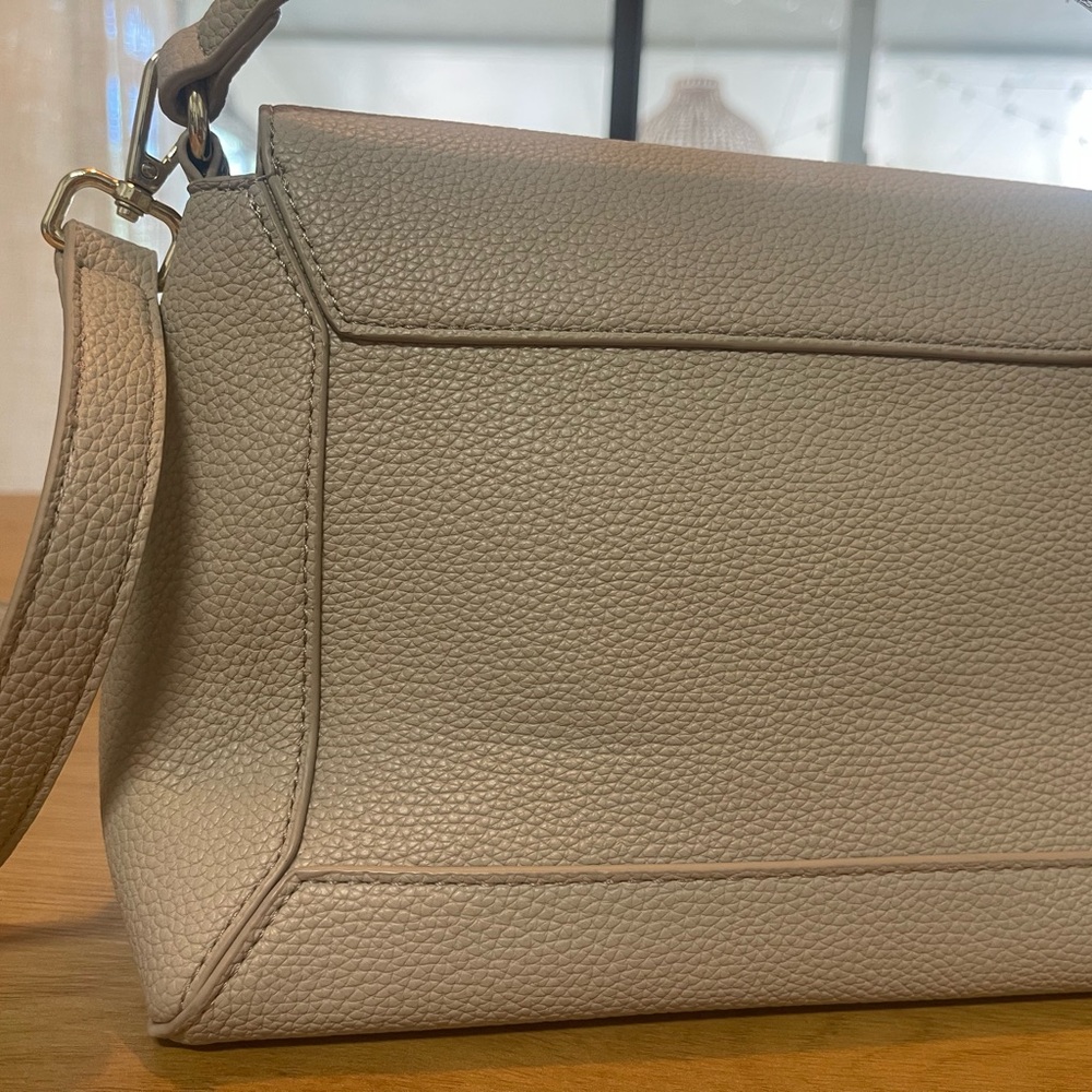 BOSTANTEN Nevin Small Top-Handle Crossbody Satchel in Beige - Picture 7 of 8